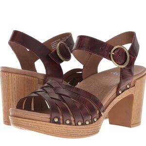 Dansko Dawson Heeled Sandal, Ruby Vintage